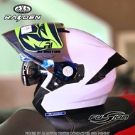 ใหม่ล่าสุด หมวกกันน็อคเปิดคาง Raiden (Open Face) รุ่น Fusion ชิลด์หน้าปรอท+แว่นตากันแดด รองรับการติด