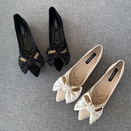 Bow Bow Boat Shoes Japanese Flat Shoes