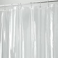 Extra Long Shower Curtain Liner with 84 inches Height x 72" with Metal Grommets (Clear)