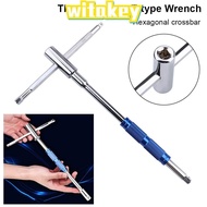 WITAKEY 1Pcs T-type Spinner, Spinner Handle Versatile T Handle Hexagon Wrench, Durable Adjustable So