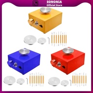 [SONONIA] Mini Pottery Wheel Turntable Tabletop Pottery Machine Tabletop Electric Pottery