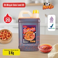 [HALAL] OH CHILI OIL WITH FLAKES Level 20 - Spicy Chili Oil Condiment 5KG | Mantul Spicy Chili Oil |
