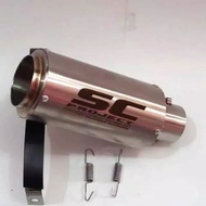 PUTIH SC project white racing exhaust silincer full set