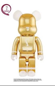 全新連未開啡盒 1000% BE@RBRICK – FIFA WORLD CUP QATAR 2022 (TM) OLP GOLD bearbrick 世界盃