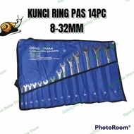 Wrench 14-Piece Japan Combination Wrench Spanner Set