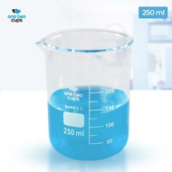 One Two Cups Multifunctional Borosilicate Glass Chemical Lab Measuring Cup 250ml - GG-17