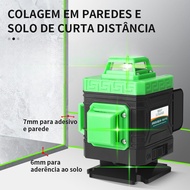 laser level 8/12 lines green laser level 4D High Precision With Remote Control