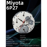 QXJ New Genuine Miyota 6P27 Watch Movement Citizen Original Quartz Mouvement Automatic Movement Watc