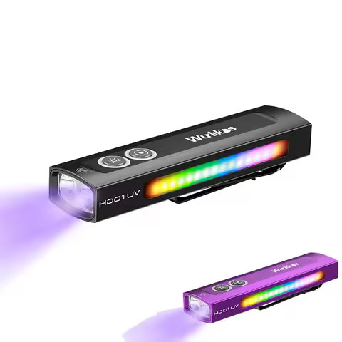 Wurkkos HD01 UV Torch 1200LM Rechargeable Spotlight IP65 Waterproof RGB Light EDC Ultraviolet Lamp S