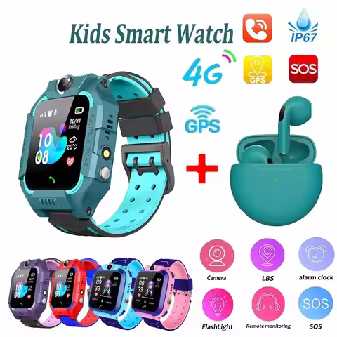 Kids Smart Watch IP67 Waterproof SOS Antil-lost GPS Location Camera Sim Card Call Smart Watch For Io