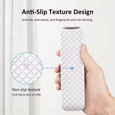 Protective Case Remote Control Case Silicone Shockproof TV Stick Cover Plain Color for Onn. Android 