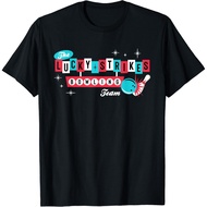 Lucky Strikes Bowling Team Adult T-Shirt - Retro Men Women or Kids T-ShirtFashion Tops for Boys and 