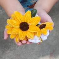 Fuzzy Wire Keychain | Hair Clip | Bag Chain | Flower Bunny