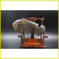 ﹊ ✸ ✢ Hua Mulan ebony wood comb7-1