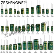 5Pcs Capacitor 6.3V 10V 16V 25V 35V 50V 63V 100UF 220UF 330UF 470UF 680UF 1000UF 1500UF 2200UF 3300U