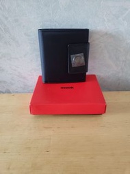 韓國全新 Mook 黑色短銀包 （牛皮）