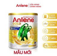 [MẪU MỚI] Sữa bột Anlene Gold 5X hương Vani lon 800g (Date 1/2027)
