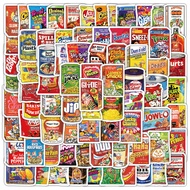 100PCS Cartoon American Snack Bag Waterproof Graffiti Stickers For Luggage Phone Case Laptop Notebook Decals Kids Gift RecordingYourLife