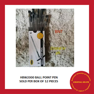Ballpen HBW 2000 Black 12's/box