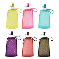 Silicone Water Bottle Outdoor Sports Portable Folding Water Bag Cycling Mountaineering Travel Goods 