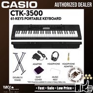 Casio CTK-3500 61 Key Portable Keyboard Digital Piano With Stand, Headphone, Dust Cover, Music Rest 