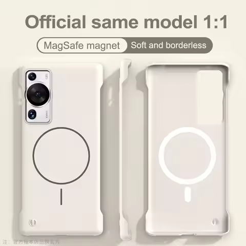 Frameless Magnetic Wireless Charging Phone Case For Huawei P60 P50 P40 Pura 80 70 Ultra Mate 70 60 5