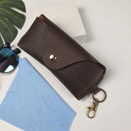 [Da thật] Bao đựng kính mắt da bò thật GC101LD (Đen/Nâu/Nâu sẫm) (Tặng kèm khăn lau kính) - 100% da 