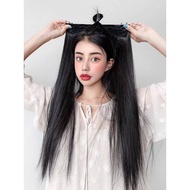 Hairpiece Straight Width 28 Length 70 Heat Resistant 180 Degrees Weight 150-180 Grams