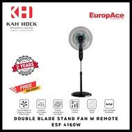 EUROPACE ESF4160W DOUBLE BLADE STAND FAN WITH REMOTE CONTROL - 2 YEARS WARRANTY