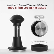 [58.5mm] Adjustable Force Coffee Tamper 15-30lbs | ZeroHero Sword Tamper