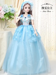 Princess Elsa Doll Toy for Girls 4-6 Years Old Smart Doll Plastic Material Fashion Series Princess D