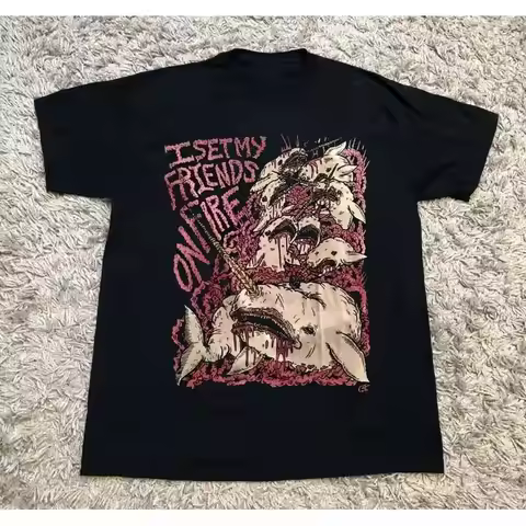 I Set My Friends On Fire Narwhals T Shirt S 5Xl Kk1199