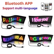 LED advertising display screen car logo multilingual information scrolling text screen USB 5V APP  p