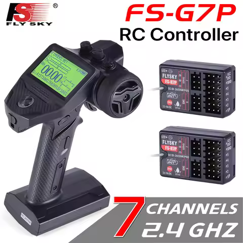 Flysky G7P RC Transmitter and Receiver R7P FS-R7P 7CH 2.4Ghz Remote Controller for Crawler Truck Car