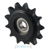FAYSHOWS Convex Idler Gear, 10mm Bore 1/2" Pitch 13 Tooth Chain Idler Sprocket, with Insert C45 Carb