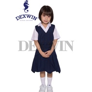 [DRESS SAHAJA] primary school girl pinafore material licin koshibo 免烫布料(only pinafore)