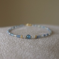 Bracelet Aquamarine Apatite Kyanite-Icefield-