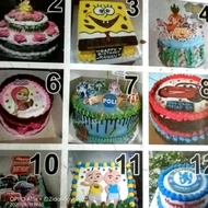 Roti Kue Custom Cake Ulang Tahun Anak Kecil Karakter Club Bola