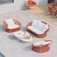 Rattan Chair Hotel Courtyard Outdoor Villa Rattan B & B Outdoor Waterproof Leisure Balcony Combinati