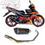 Exhaust exhaust Honda RS 150 RS 150R SONIC 150 SUPRA GTR 150 Akrapovic full system