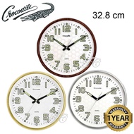 100% ORIGINAL Crocodile Quiet Sweep Luminous Analogue Wall Clock (Jam Dinding) CW8302