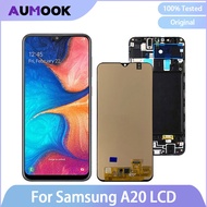 Super AMOLED Display for Samsung A20 LCD A205 Touch Screen Digitizer Assembly for Samsung A20 Displa