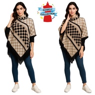 KATUN WOMEN'S COTTON VEST COAT BLOUSE PONCHOO OUTERWEAR KNITTED TASSEL D-2395