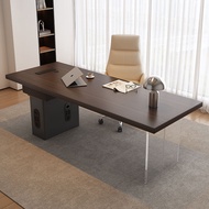 【SG Sellers】Solid Wood Desk For Home Use Modern Simple Acrylic TV Table Office Desk High-End Writing Desk