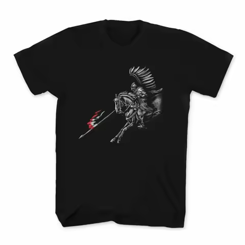 Creative Design Polish Warrior Winged Hussar T-Shirt 100% Cotton O-Neck Summer Short Sleeve Casual M