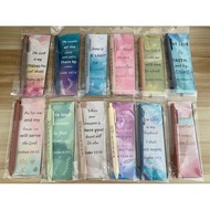 Bible verse retractable roller ball gel pen with bookmark(random 1 set) - Inspirational Bible Verse 
