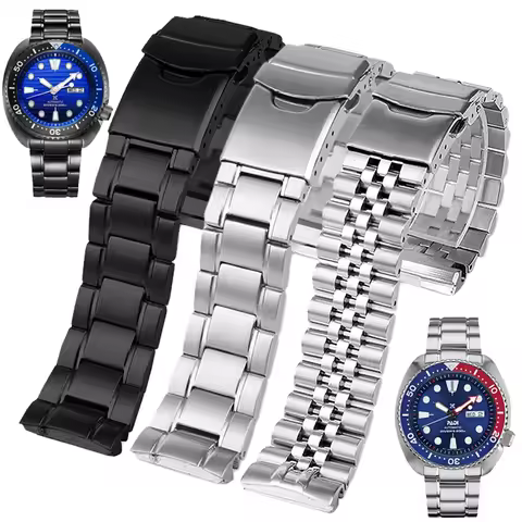 22mm Men's Solid steel strap For Seiko PROSPEX Series abalone SRPA21J1 SRPE99K1 SRP777 SRPC25 773wat