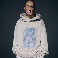 [ADLV] Mobile Suit Gundam Operation V Bio Washing Hoodie Light Gray - Hoodie Wide Fit Fit Unisex Acm