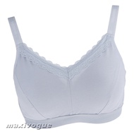 Women Cotton Pocket Bra Crop Top Mastectomy Brassiere for Push Up Bralette a