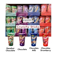 [40g x 1cup] Topfer Crunchy Stick Chocolate / Milk & Chocolate / Strawberry & Chocolate